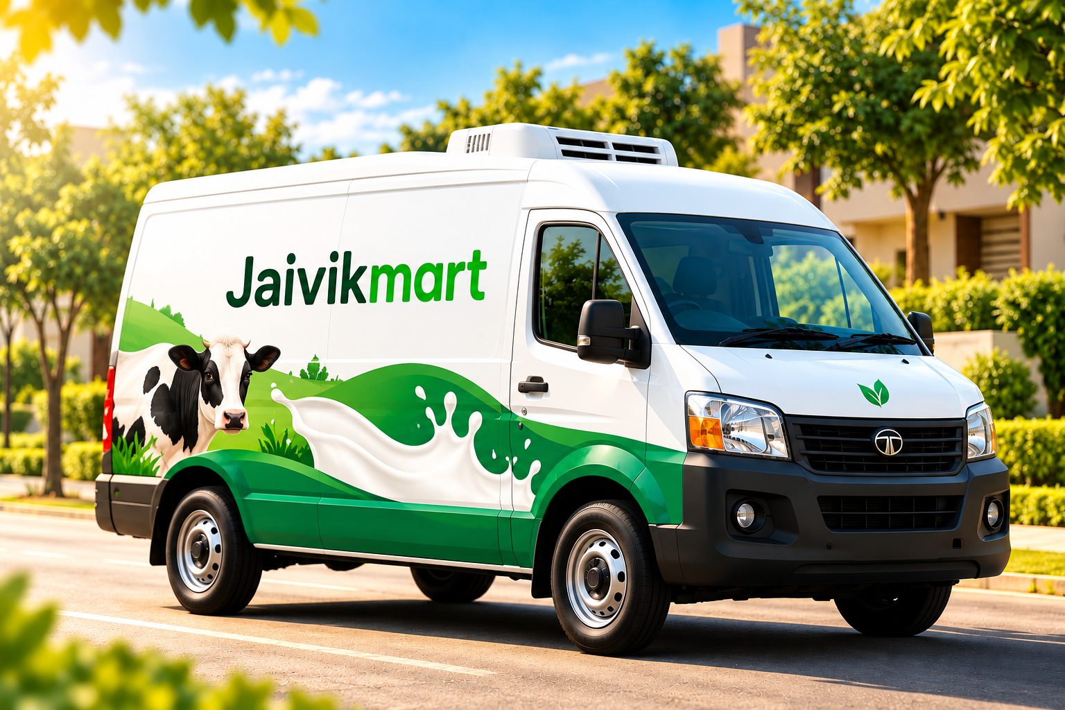 Jaivikmart delivery vehicle